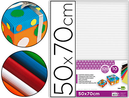Carton ondulado liderpapel 50 x 70cm 320g/m2