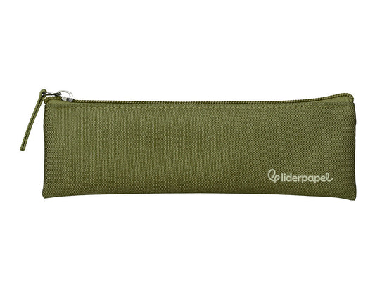 Estuche portatodo liderpapel plano estrecho una cremallera 200x60mm