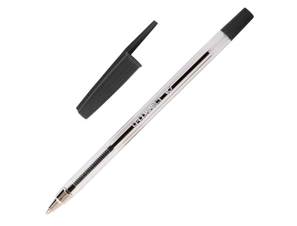 Boligrafo transparente q-connect  kf26039
