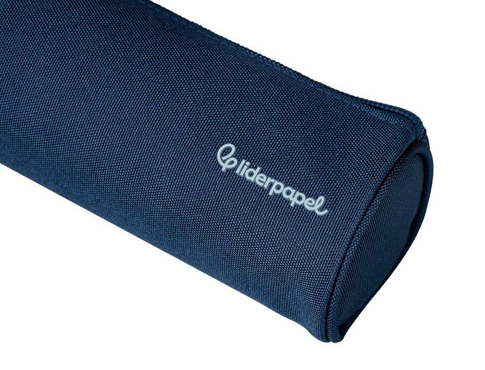 Estuche portatodo liderpapel classic cilindrico ancho 210x70mm