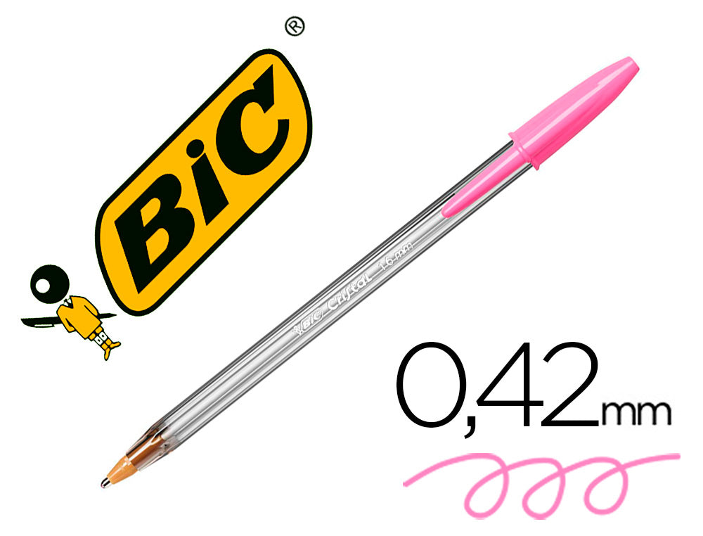 Boligrafo bic cristal fun punta 1,6 mm