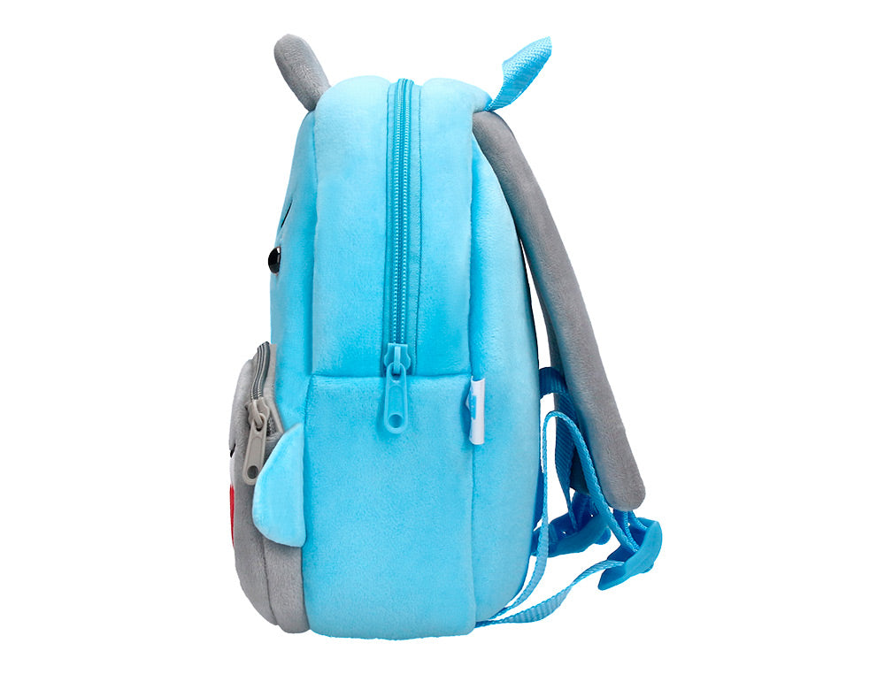 Mochila preescolar liderpapel peluche infantil tiburon 260x100x240 mm