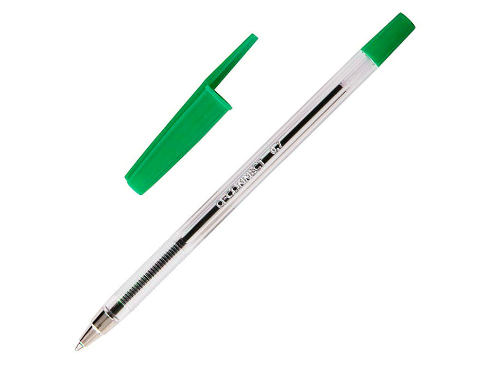 Boligrafo transparente q-connect  kf26039