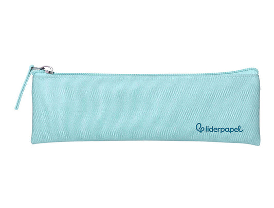 Estuche portatodo liderpapel plano estrecho una cremallera 200x60mm