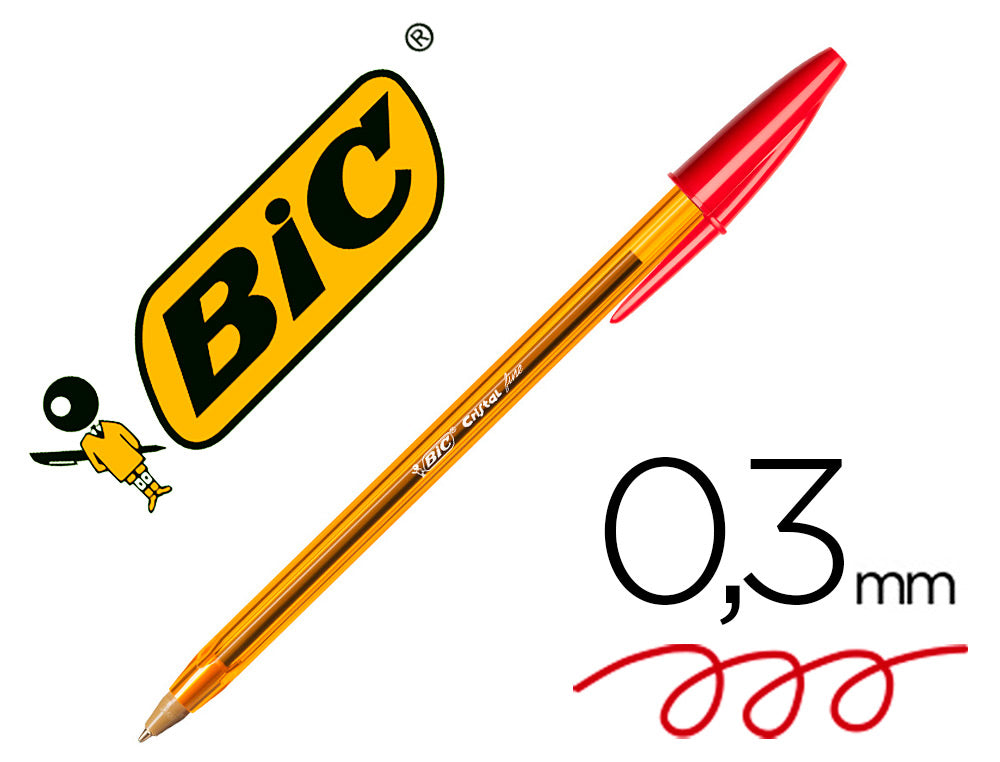 Boligrafo bic cristal punta fina