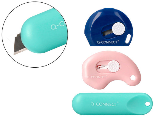 Cuter q-connect plastico mini de seguridad retractil modelos y colores surtidos