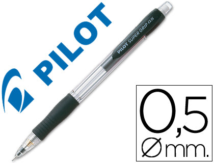 Portaminas pilot super grip 0,5 mm sujecion de caucho