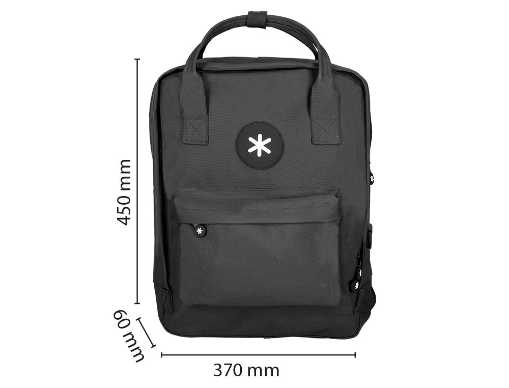 Mochila antartik 2 asas y bolsillos exteriores 300x115x390 mm