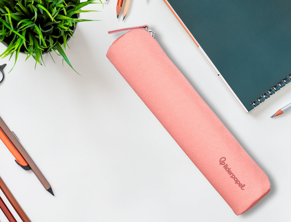 Estuche portatodo liderpapel slim cilindrico 220x45mm