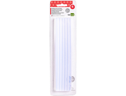 Barra termofusible liderpapel de 11 mm de diametro x 200 mm de largo blister de 6 unidades