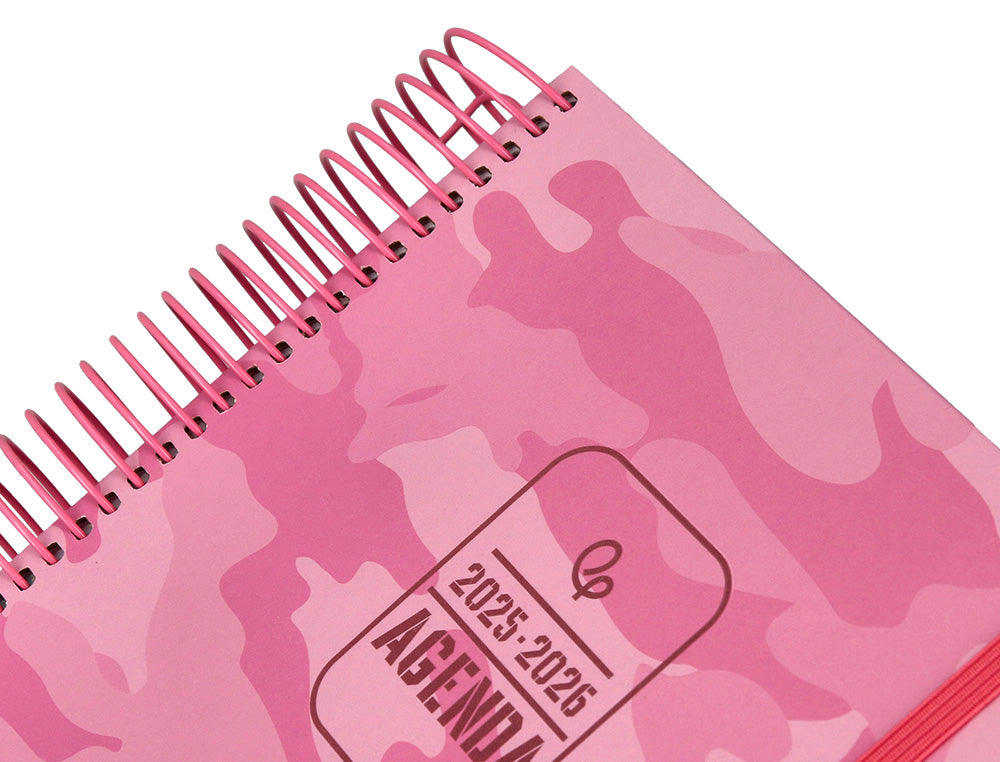 Agenda escolar liderpapel 25-26 teens patterns abstract pattern semana vista a6 bilingue papel fsc 80 gr