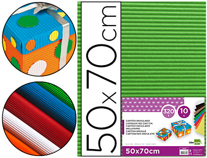 Carton ondulado liderpapel 50 x 70cm 320g/m2