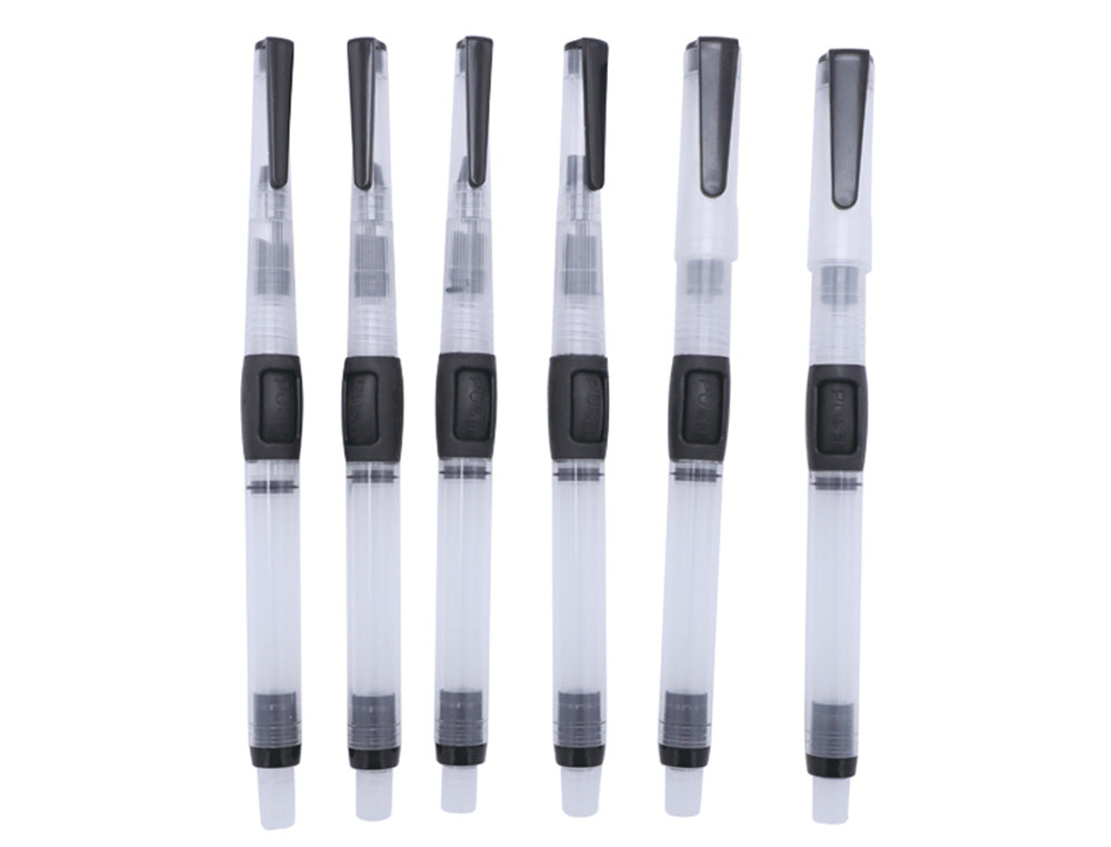 Pincel liderpapel recargable para productos acuarelables set de 6 unidades grosor puntas surtidas