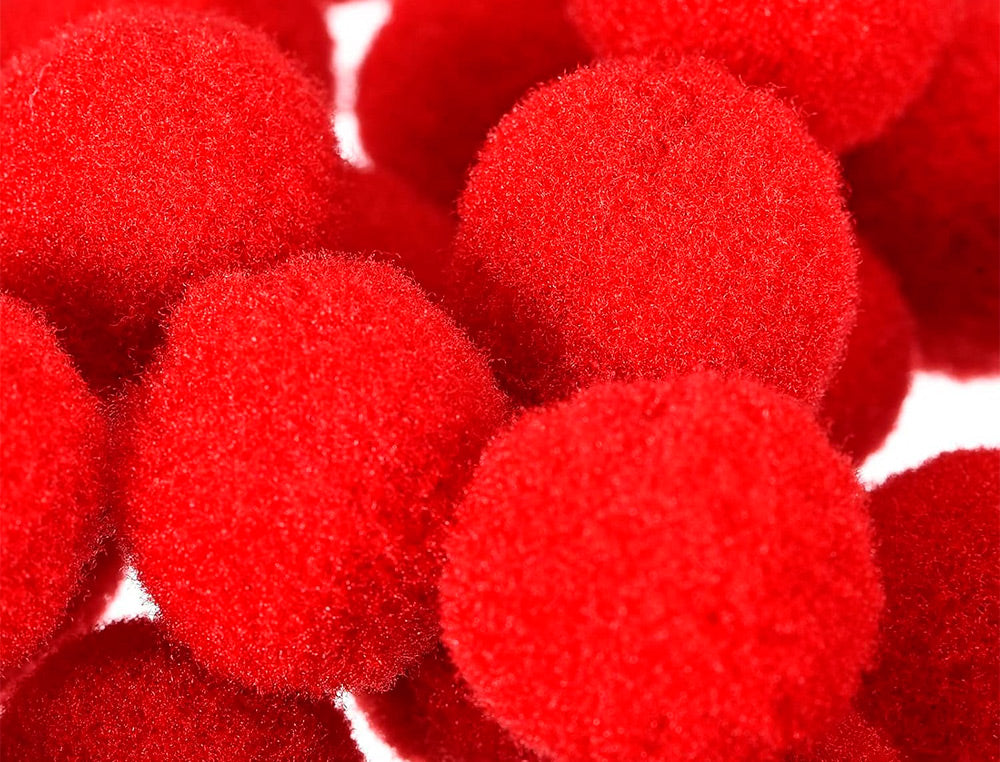 Pompones de colores liderpapel 1,5 cm bolsa con 80 unidades