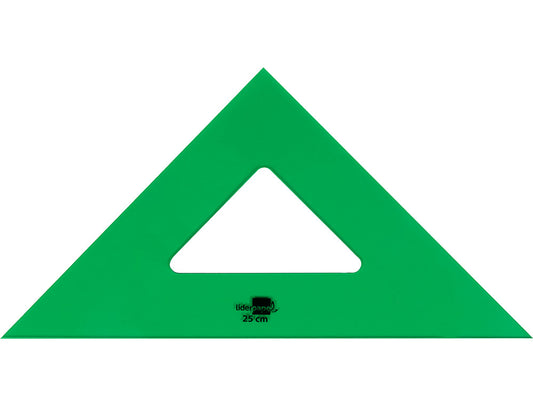 Escuadra liderpapel 25 cm acrilico verde