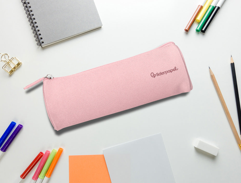 Estuche portatodo liderpapel classic cilindrico ancho 210x70mm
