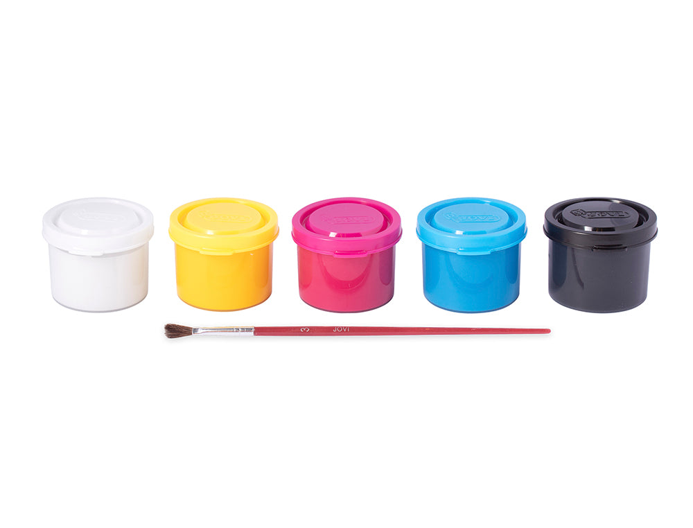 Tempera jovi 35 ml caja de 5 colores surtidos