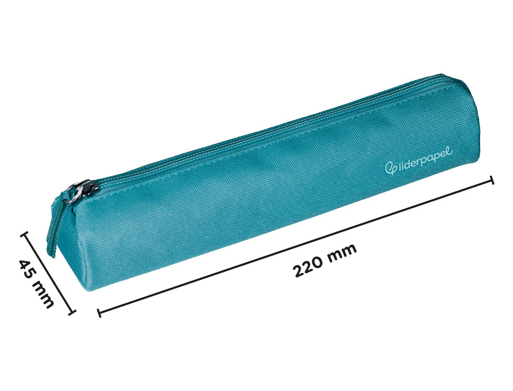 Estuche portatodo liderpapel slim cilindrico 220x45mm