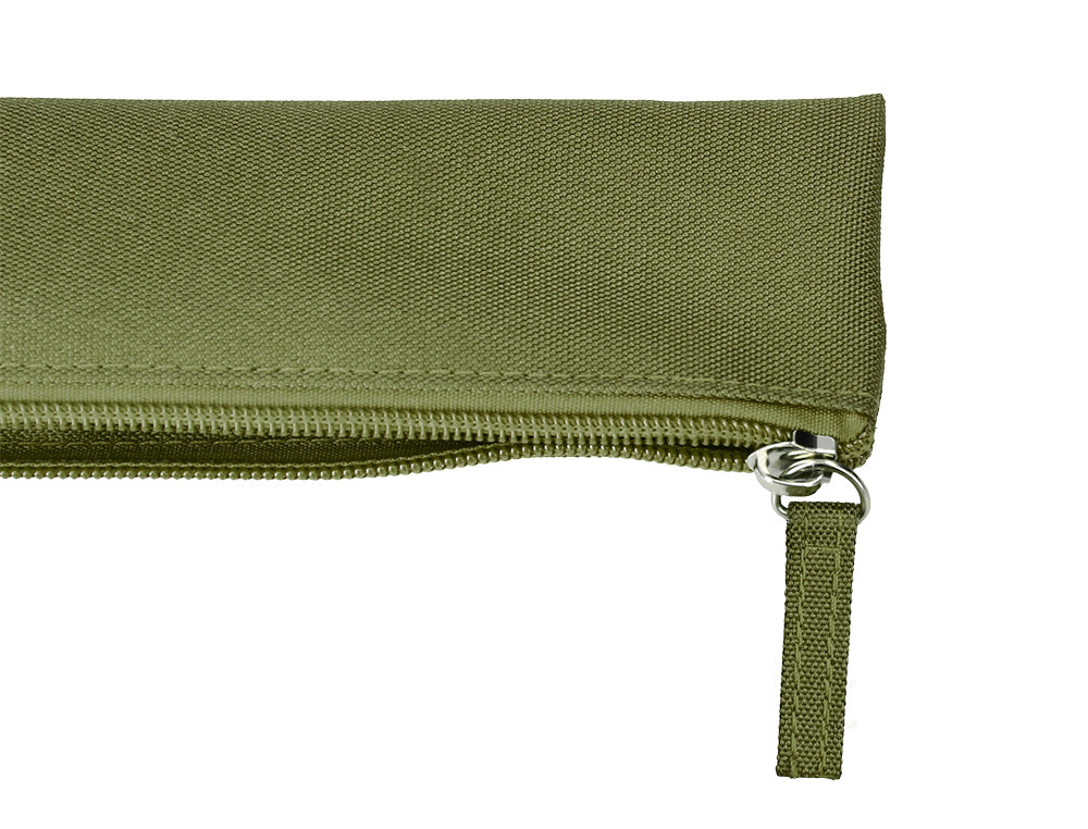 Estuche portatodo liderpapel plano estrecho una cremallera 200x60mm