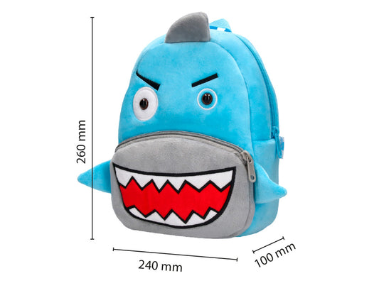 Mochila preescolar liderpapel peluche infantil tiburon 260x100x240 mm