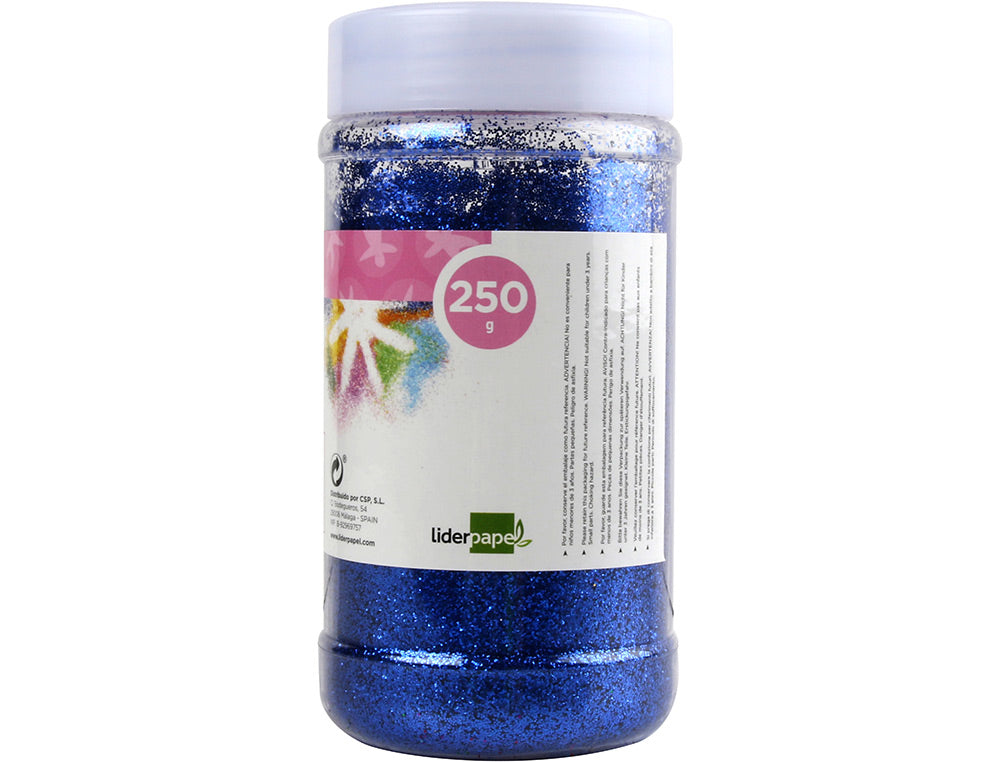 Purpurina liderpapel fantasia color metalico bote de 250 gr