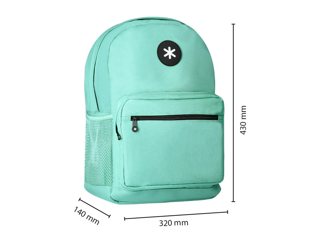 Mochila antartik con asa y bolsillo frontal con cremallera 320x140x430 mm