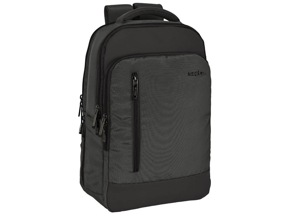 Cartera escolar safta business (black-blue-grey) mochila ordenador 15,6" 290x150x440 mm