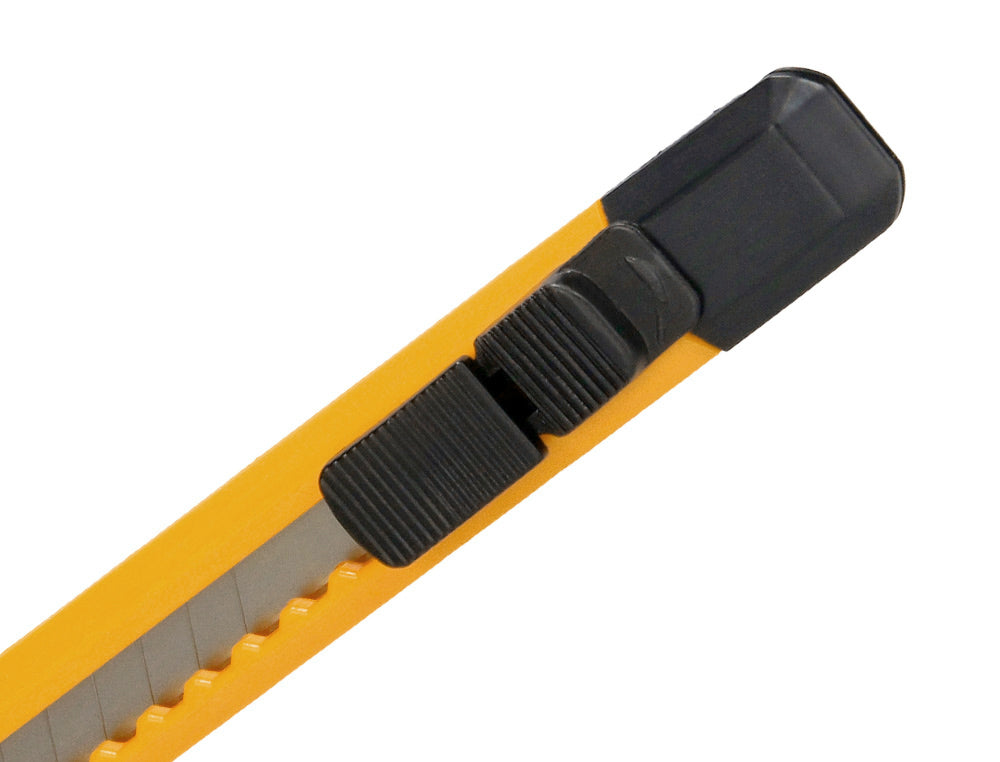 Cuter q-connect plastico estrecho cuchilla 9 mm xd-04 blister 1 unidad