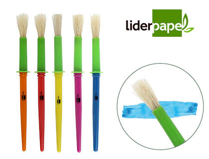Pinceles escolares liderpapel mediano
