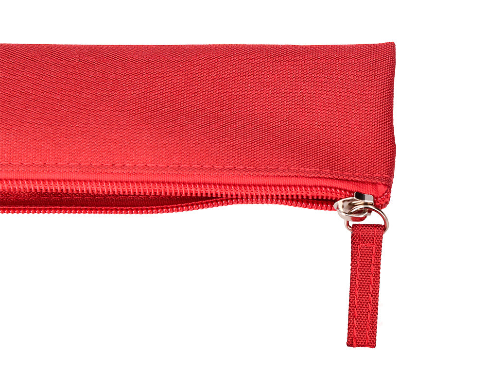 Estuche portatodo liderpapel plano estrecho una cremallera 200x60mm