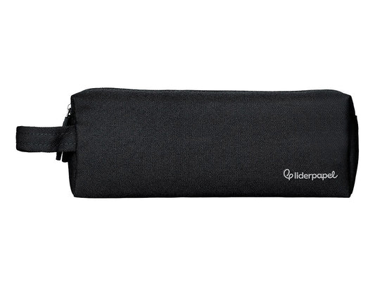Estuche portatodo liderpapel classic rectangular con asa 2 cremalleras 210 x80mm 