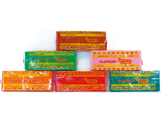 Plastilina jovi 71 tamaño mediano caja de 15 unidades colores surtidos