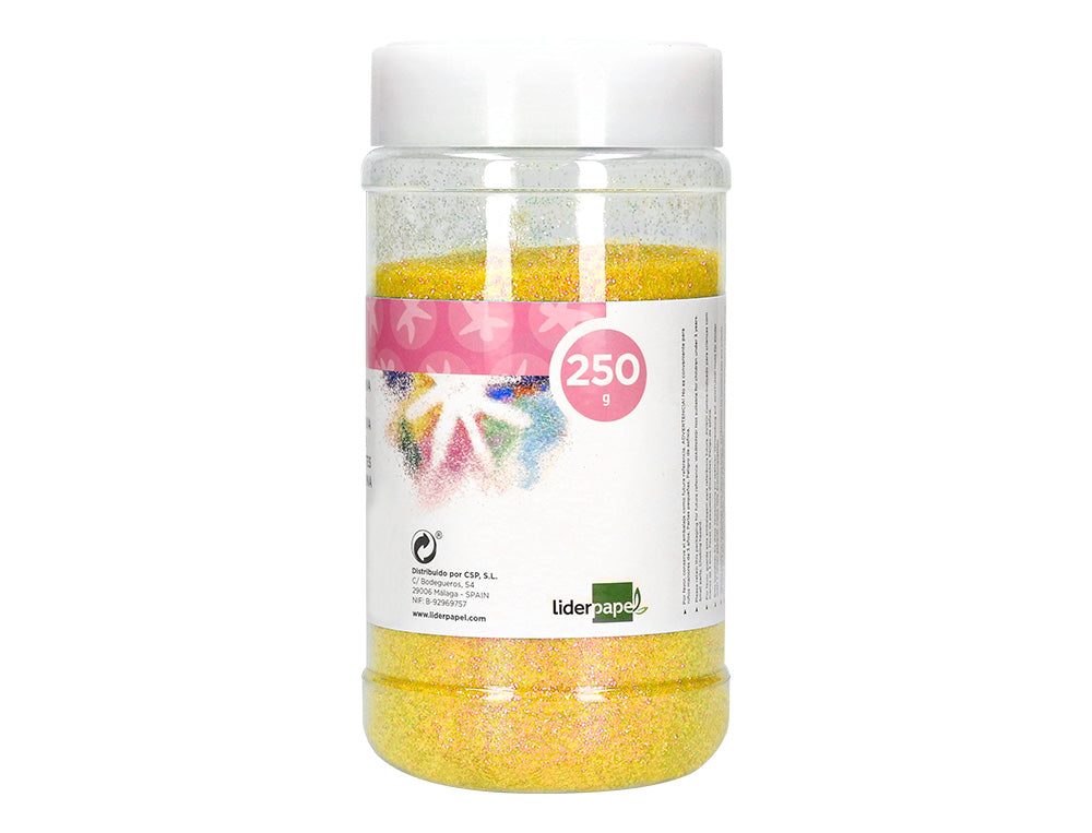 Purpurina liderpapel fantasia color metalico bote de 250 gr