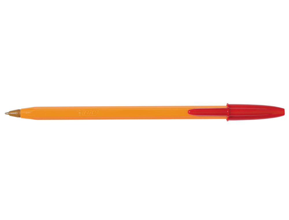 Boligrafo bic naranja fine original