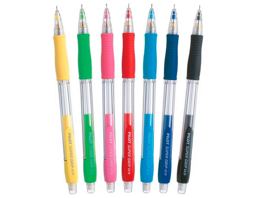 Portaminas pilot super grip 0,5 mm sujecion de caucho