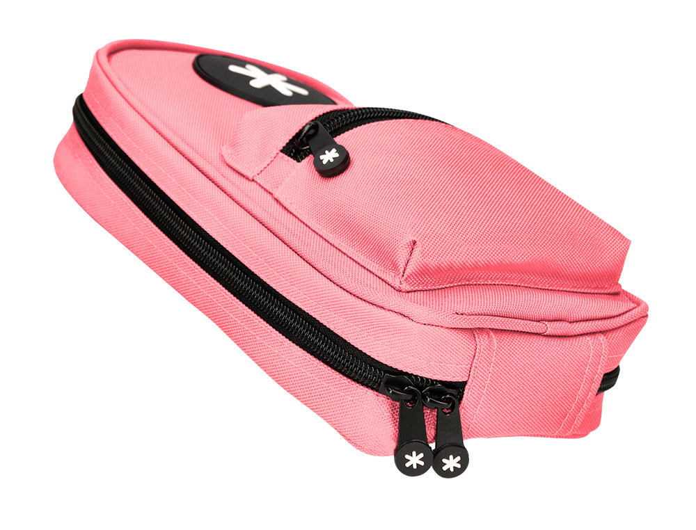 Estuche portatodo antartik forma de mochila con bolsillo y 4 departamentos 230x50x120 mm