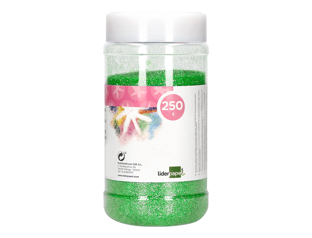 Purpurina liderpapel fantasia color metalico bote de 250 gr