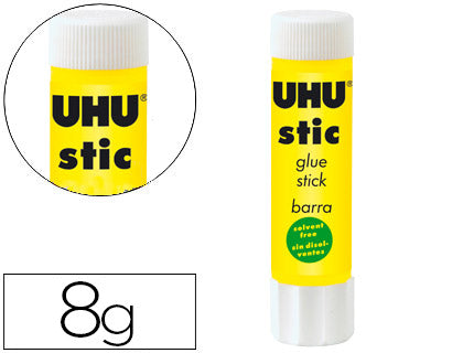 Pegamento uhu en barra 8 gr unidad