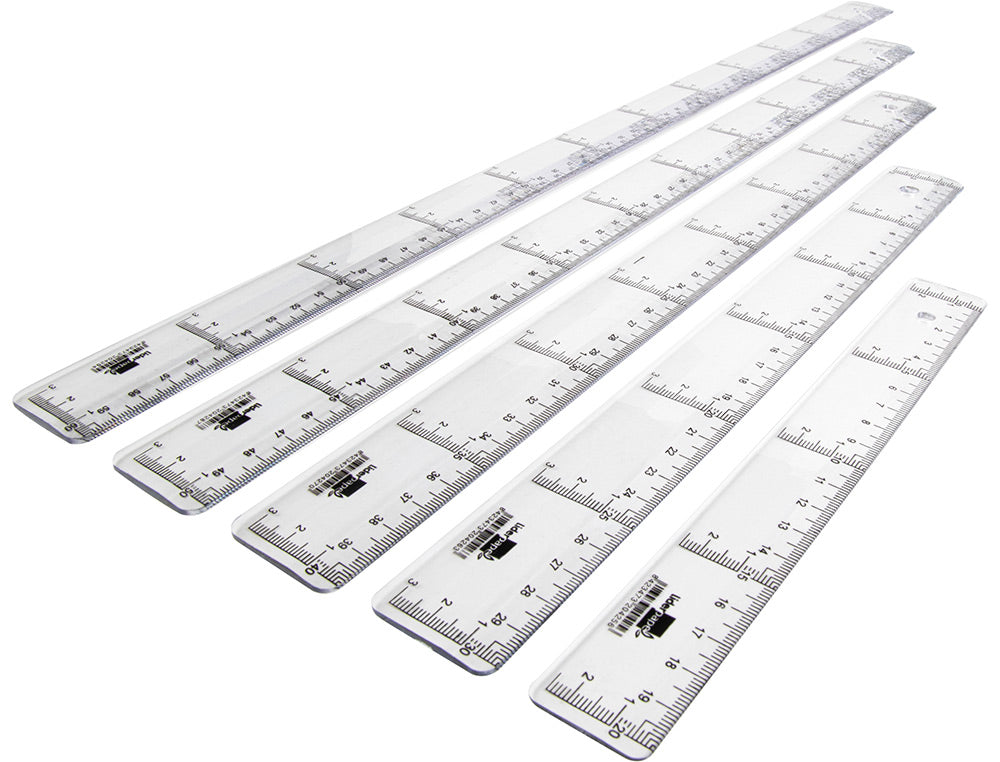 Regla liderpapel plastico cristal 50 cm