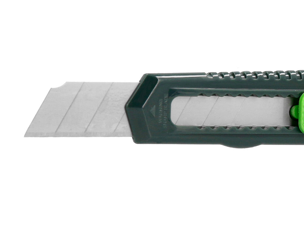 Cuter q-connect plastico ancho con asa para colgar cuchilla 18 mm xd-43 blister 1 unidad