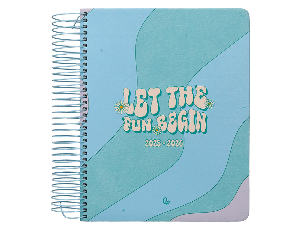 Agenda escolar liderpapel 25-26 espiral zante dia pagina a5 bilingüe papel fsc 80 gr