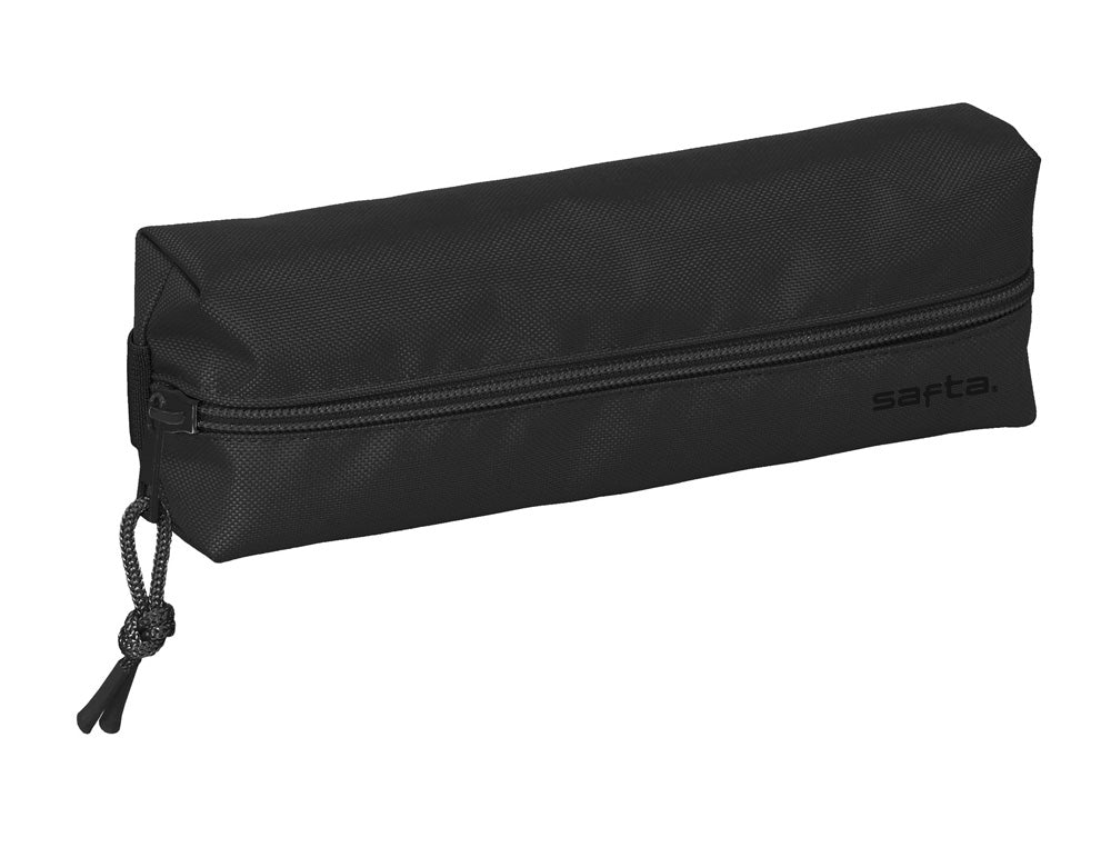 Bolso escolar portatodo safta rectangular con goma elastica 2 black 220x70x40 mm