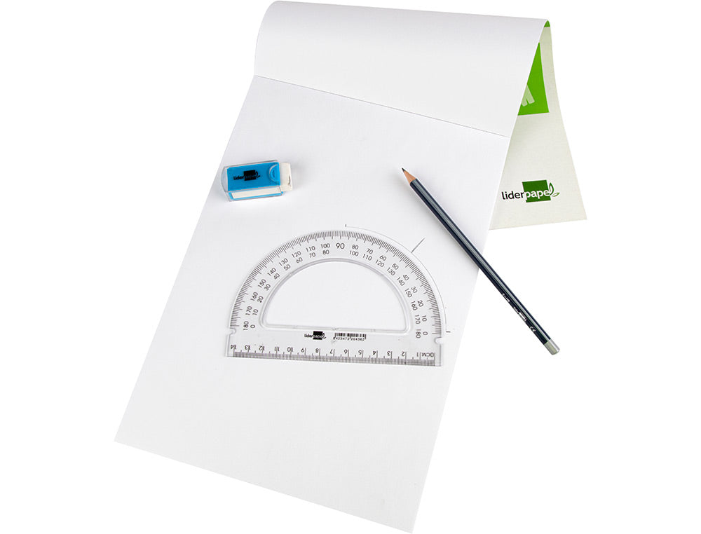 Semicirculo liderpapel 14 cm plastico